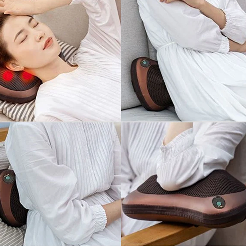 Coussin massage multifonction 8 têtes