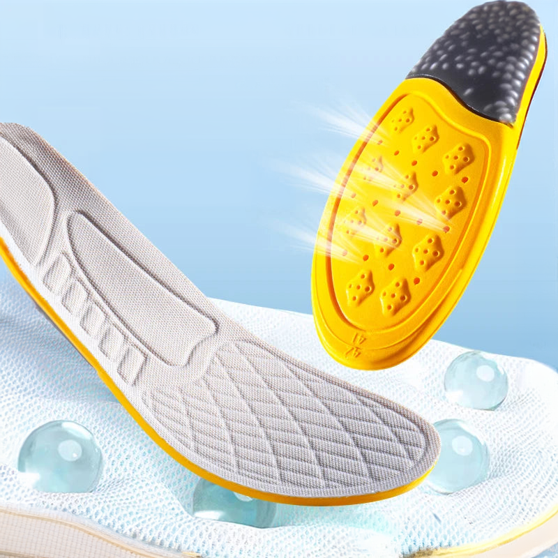 Semelle orthopédique respirante à billes de gel
