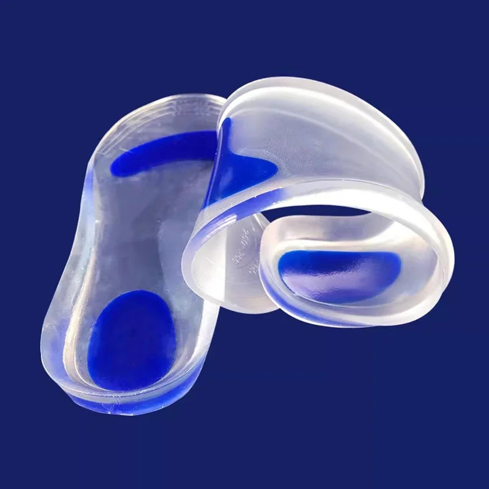 Semelles orthopédiques unisexes en gel pour pieds plats