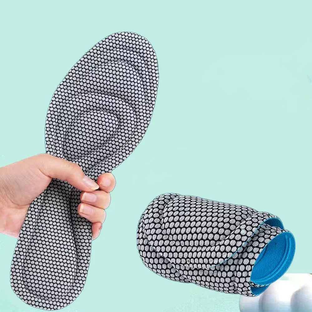 Semelles orthopédiques unisexes ergonomiques pour chaussures de sport