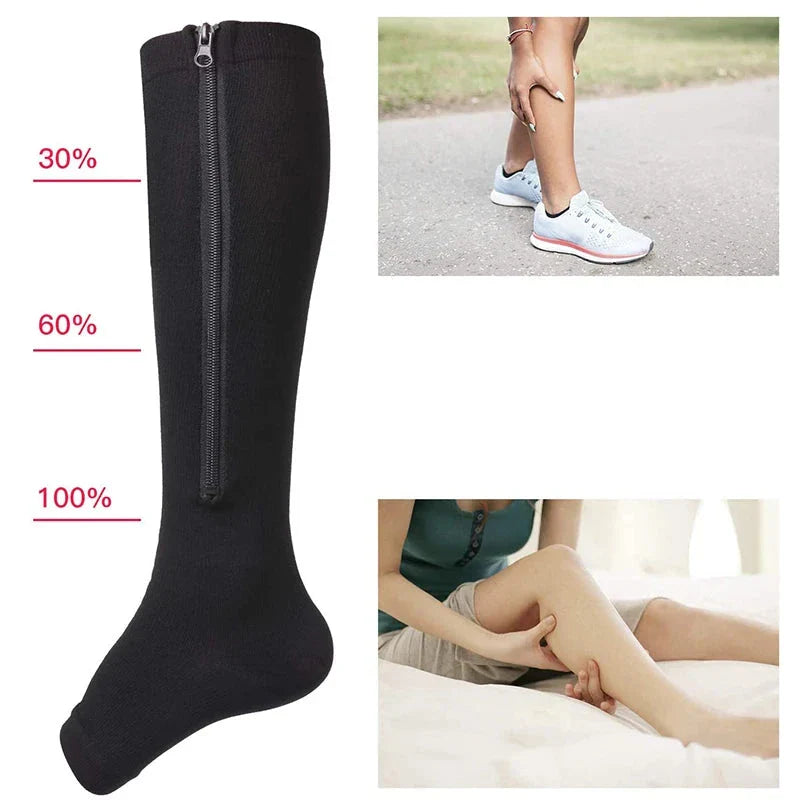 Chaussette de contention femme Zip Compress