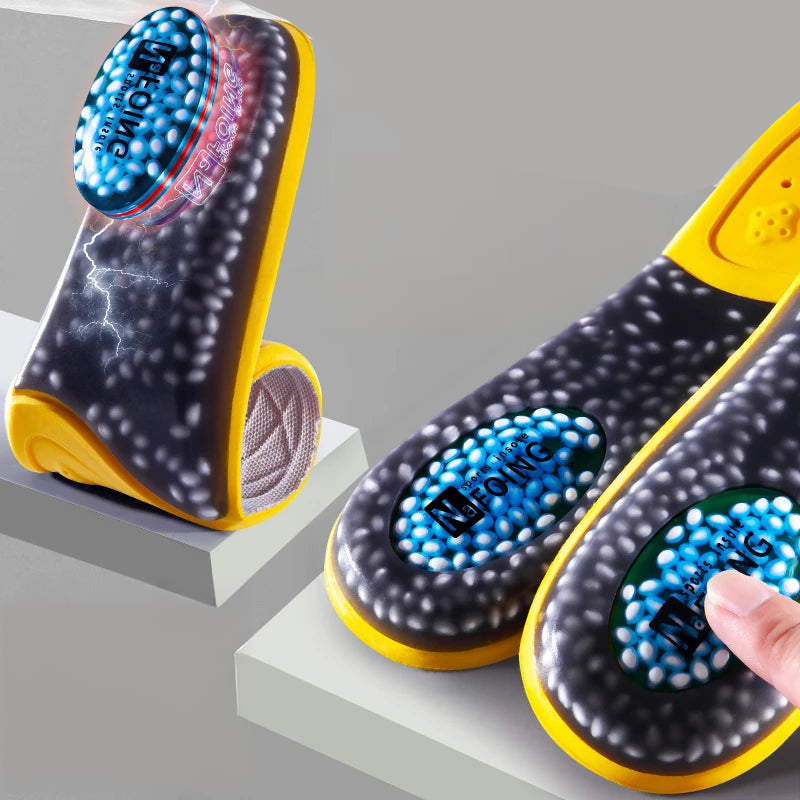 Semelle orthopédique respirante à billes de gel