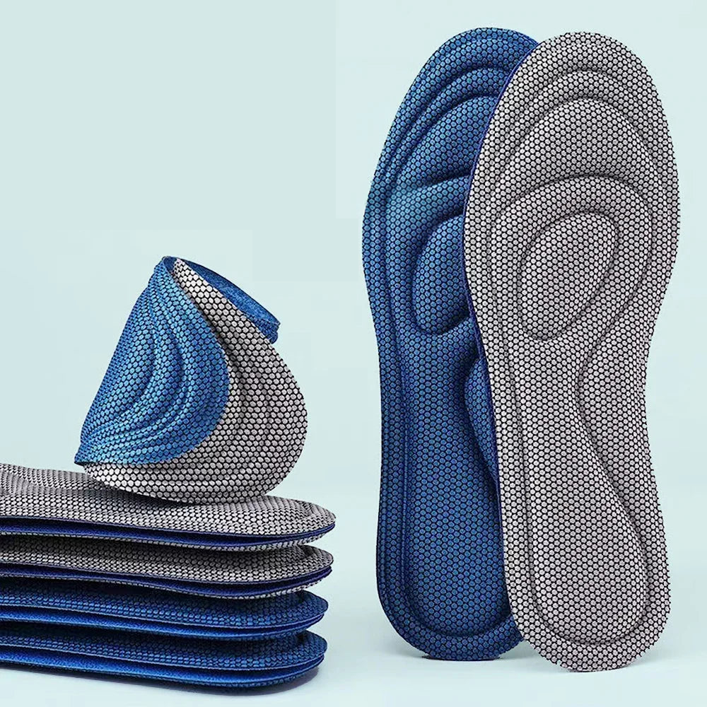 Semelles orthopédiques unisexes ergonomiques pour chaussures de sport