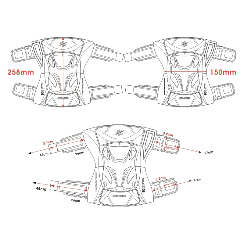 Genouillère moto